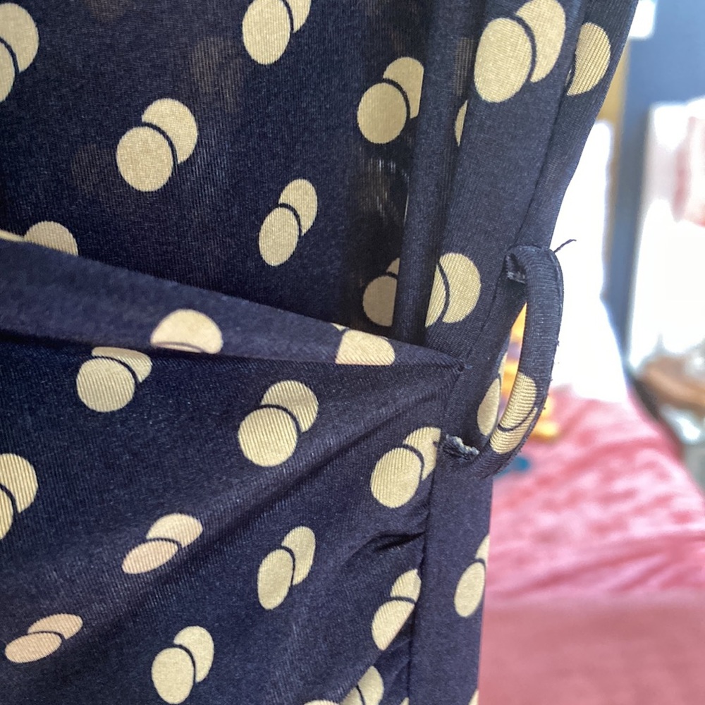 Blue Pattern Dress - image 4